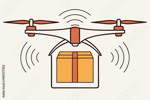 Delivery Drone with Package