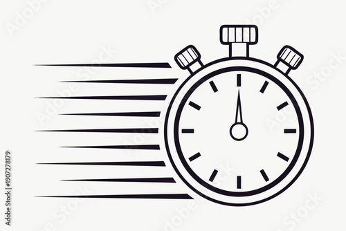 Stopwatch Speed Time Measurement Graphic Design Element