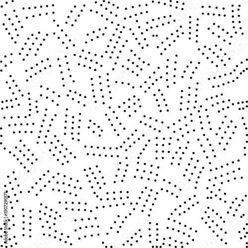 Black and white minimalist seamless pattern with abstract dots for textile, wallpaper, wrapping paper, background, and apparel design, vector EPS 10
