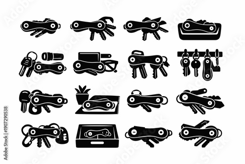 Desk icon generation office piece gear item image utility simple organization accessory