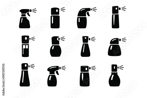 Container culinary generation dispenser applicator mister refillable vector image modern oil icon