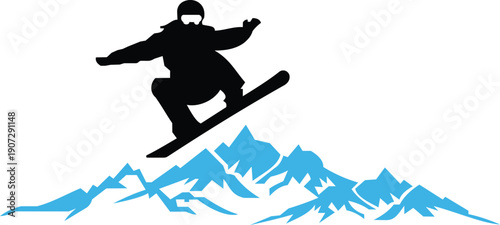 Blue Snowboarder
