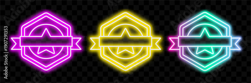 Bright Neon Frames Design