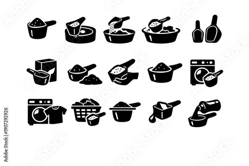 Vector icon home everyday washing generation image practical laundry detergent simple smooth