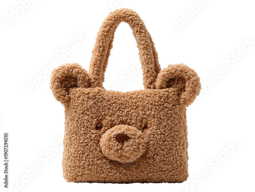 A charming and cuddly teddy bear-shaped handbag, a fun and unique accessory to brighten any outfit.