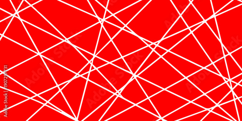 A seamless red geometric vector pattern featuring abstract lines and triangular shapes creates a modern technological network structure for a stylish business wallpaper design