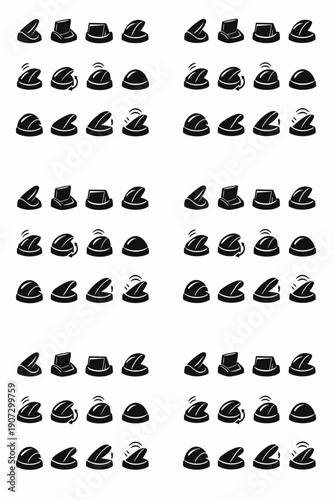 Opening generation functional design waste panel concept image vector modern simple icon