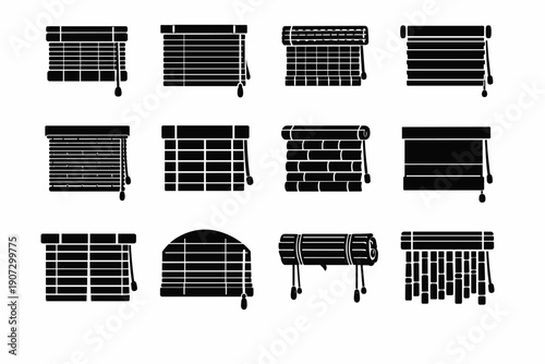 Natural friendly bamboo vector interior home eco element light icon blind geometry