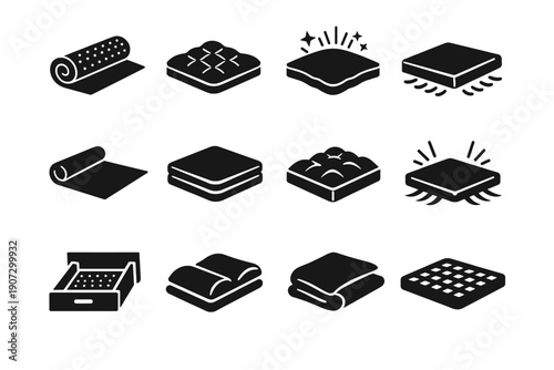 Surface liner geometry simple icon vector soft generation mat rubber image shelf