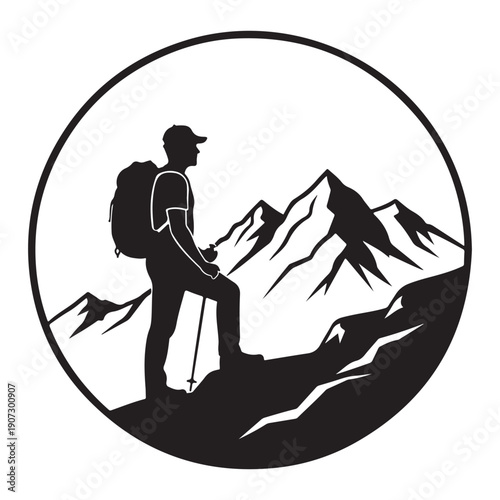 man in the mountains