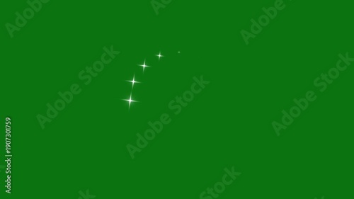 Wallpaper Mural Twinkling stars shine animation on green screen background, white cartoon blinking star, flat vector doodle sparkle effect, 2d shining twinkle animation, starry sky festive overlay 4k Torontodigital.ca