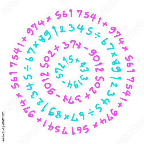 number circle pattern