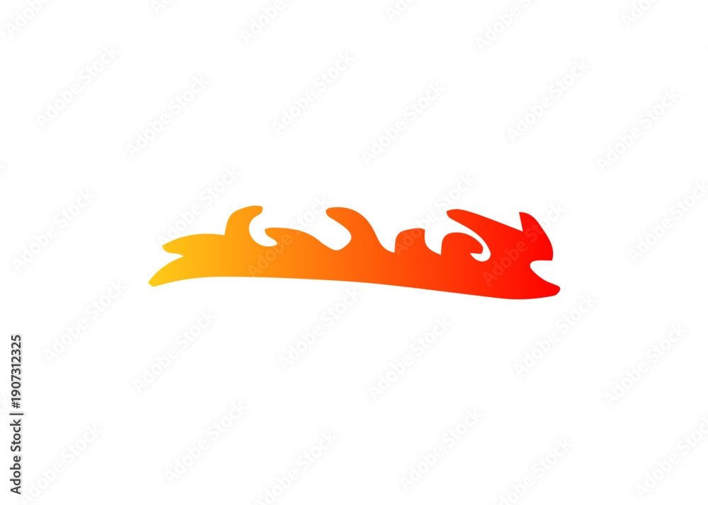 Fototapeta premium flame element