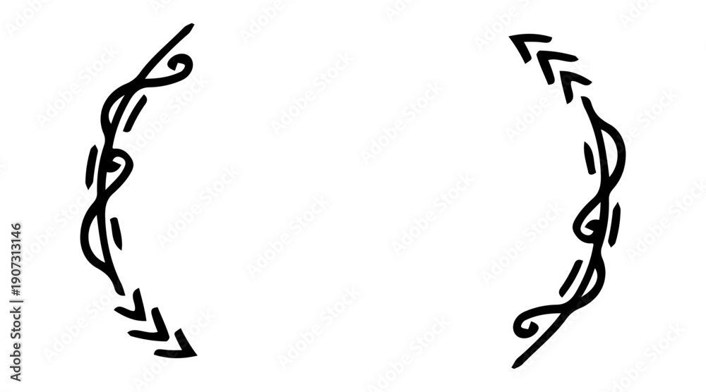 Obraz premium hand drawn bracket