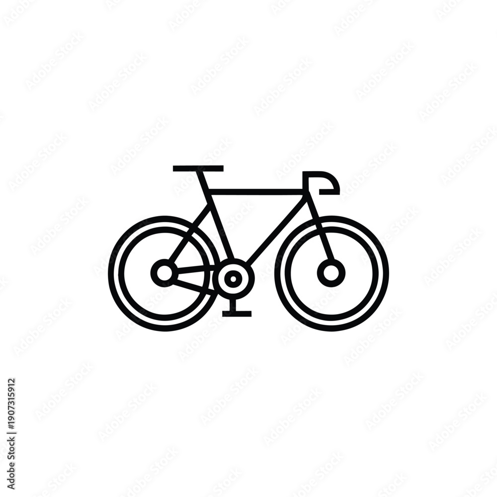 Obraz premium bicycle icon on white background