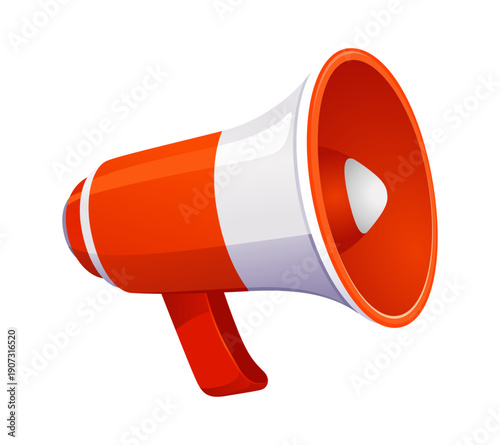Megaphone icon isolated on white background