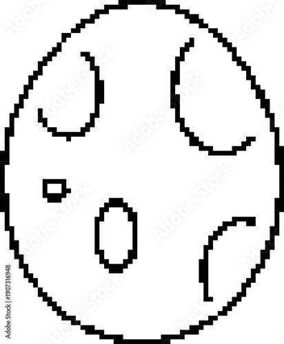 Dinosaur 8-bit pixel icon. Vector illustration.