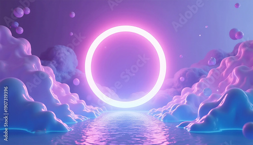 abstract background with bubbles