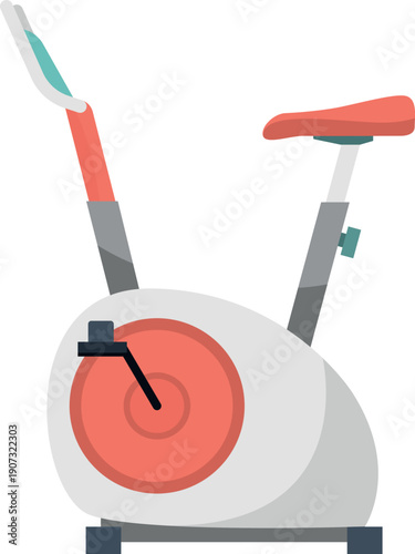 Gym bike machine. Cardio activity exercise icon