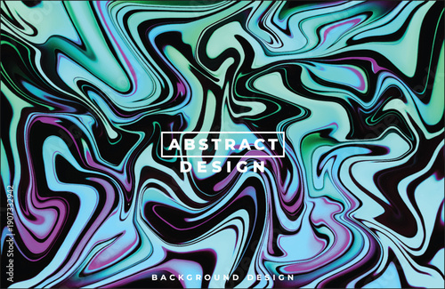 Vibrant Liquid Swirls Abstract Background with Colorful Marbling Effect and Dynamic Flow Pattern