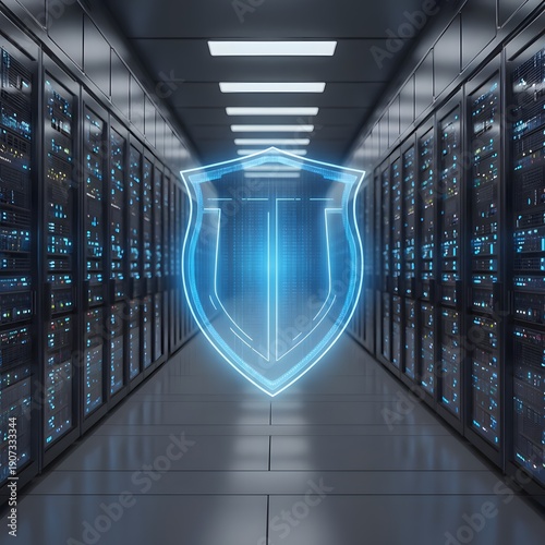 Data Center Security Concept with Holographic Shield