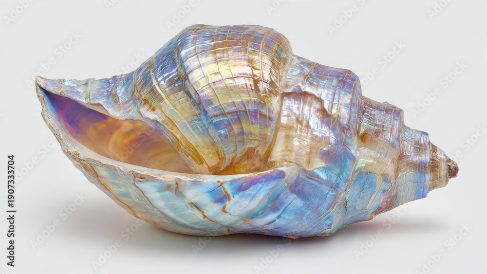 Fototapeta premium Iridescent Seashell Still Life