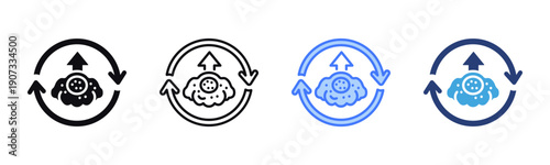 Recovery Boost icon sheet multiple style collection