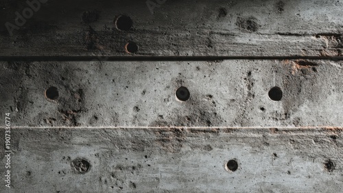 Texture of a concrete wall with holes