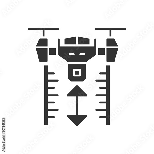 Drone Height Sensor Icon