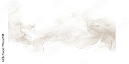 Canvas Print A stream of smoke swirling in the darkness against a black background