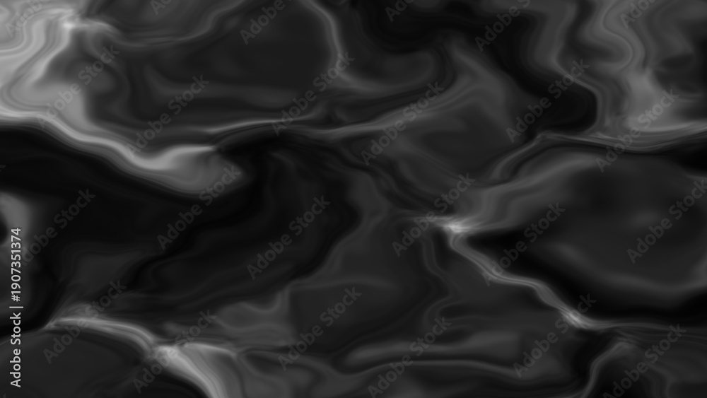 Fototapeta premium Abstract black and white marble texture background with fluid smoke pattern
