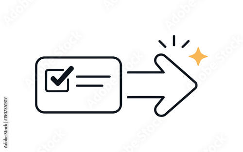 Focused execution and task completion in a modern professional workflow emphasizing action and momentum, a single task card being checked off beside a forward