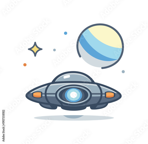 Dormant Cosmic Authority. Quiet competence and capability held in reserve without display visualized through dormant cosmic technology, a compact spacecraft