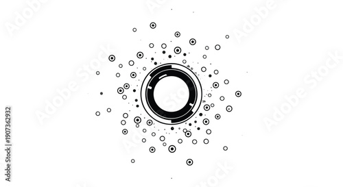 Industrial gear mechanism with smaller cogs, mechanical technology concept, engineering and manufacturing illustration