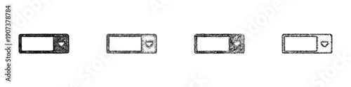 Sketch dropdown icon design set