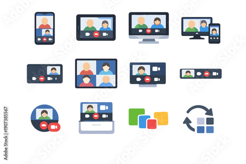 Desktop simple icon vector layout image overall density mode call generation responsive