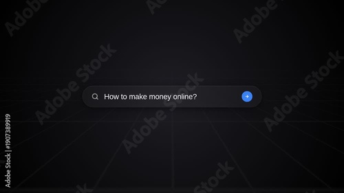 Searching on a search engine for how to make money online