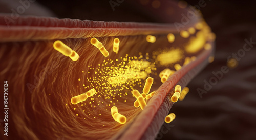 Probiotics synthesize nutrients and release vitamin particles in the human gut for absorption