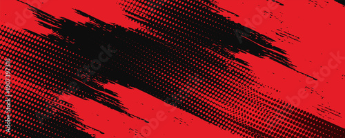 black red dragon decal brush fire volcano lava sakura Asia Japan anime style illustration sporty background. modern