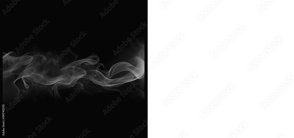 Fototapeta premium Premium high-quality smoke PNG featuring a dense vertical plume for a bold and impactful visual effect. Enhance your posters, advertisements, and digital art with this versatile and realistic smoke.