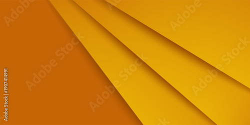 orange paper background overlap dimension vector illustration message board for text and message design modern website