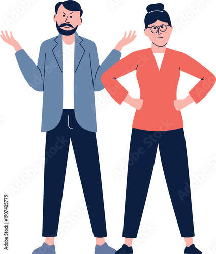 Negative ignore concept. Angry person talking icon