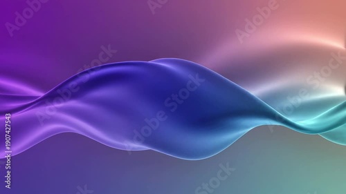 Dynamic Colorful Wavy Gradient Background Design with Smooth Flowing Lines