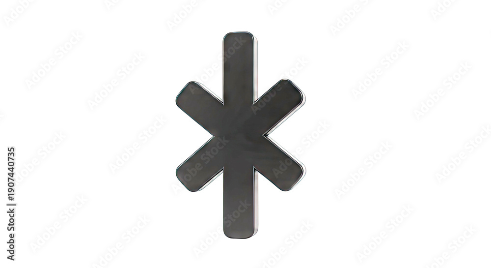 Obraz premium Black Star of Life Symbol