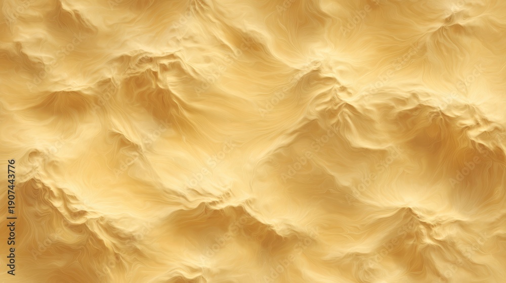 Obraz premium Abstract golden waves creating a smooth, silky texture background.