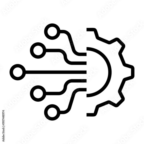 automation Line Icon