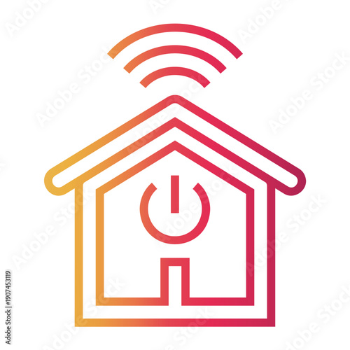 automation Line Gradient Icon