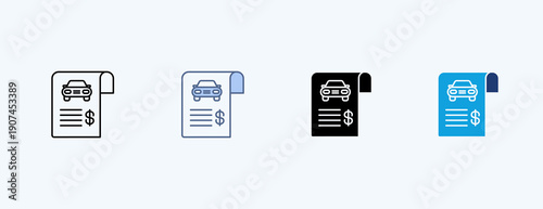 Insurance Polish Multiple Icon Illustration Vector
