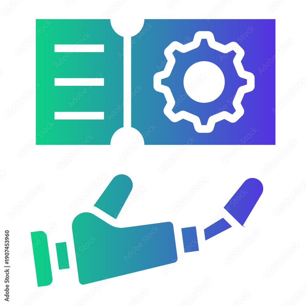 Obraz premium automation Gradient icon