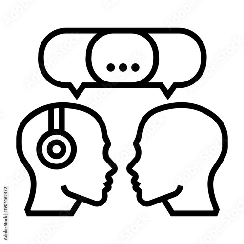 interaction Line Icon